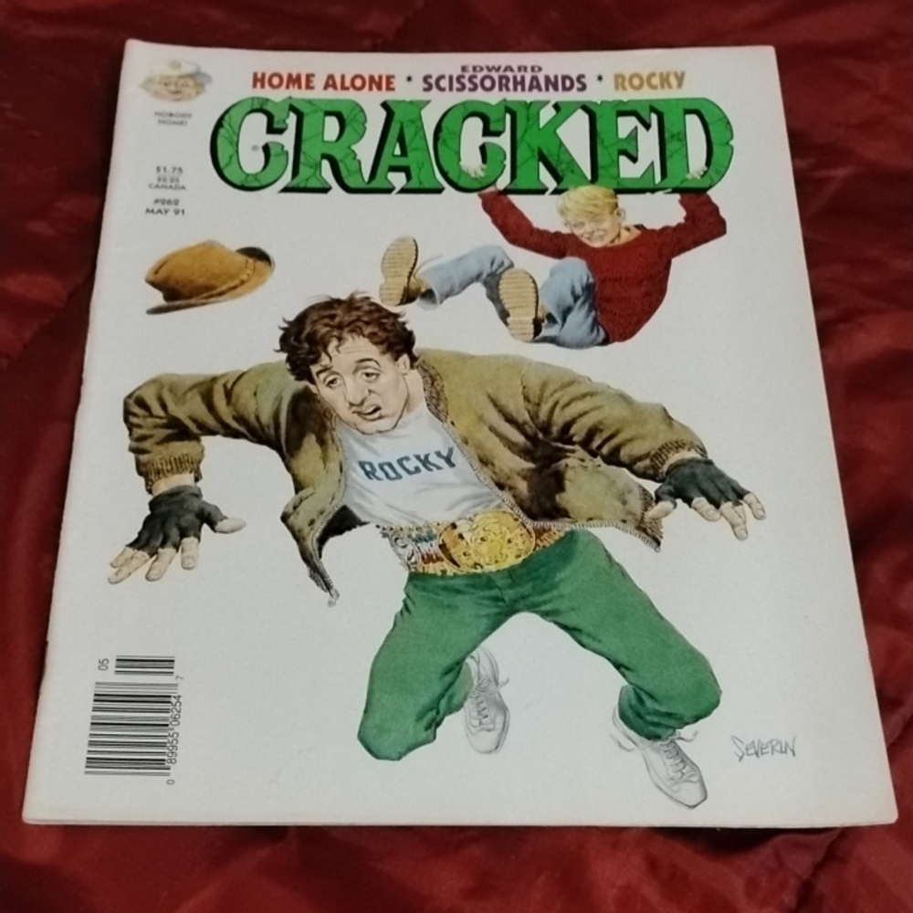 Vintage Cracked Magazine 262 - Home Alone, Edward Scissorhands, Rocky